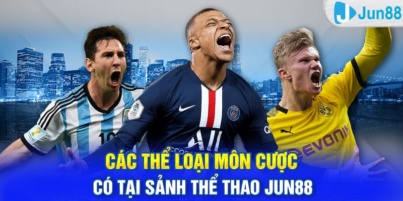 Các thể loại môn cược có tại sảnh thể thao Jun88